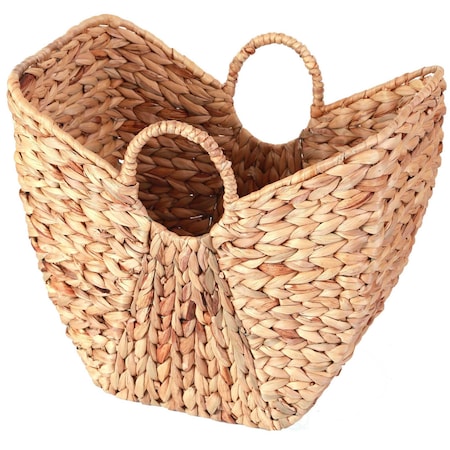 Vintiquewise Large Wicker Laundry Basket with Round Handles QI003361.L